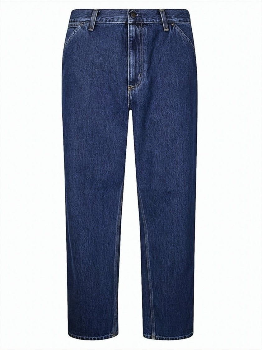 Carhartt Wip Straight-Leg Denim Pants With Contrast Stitching