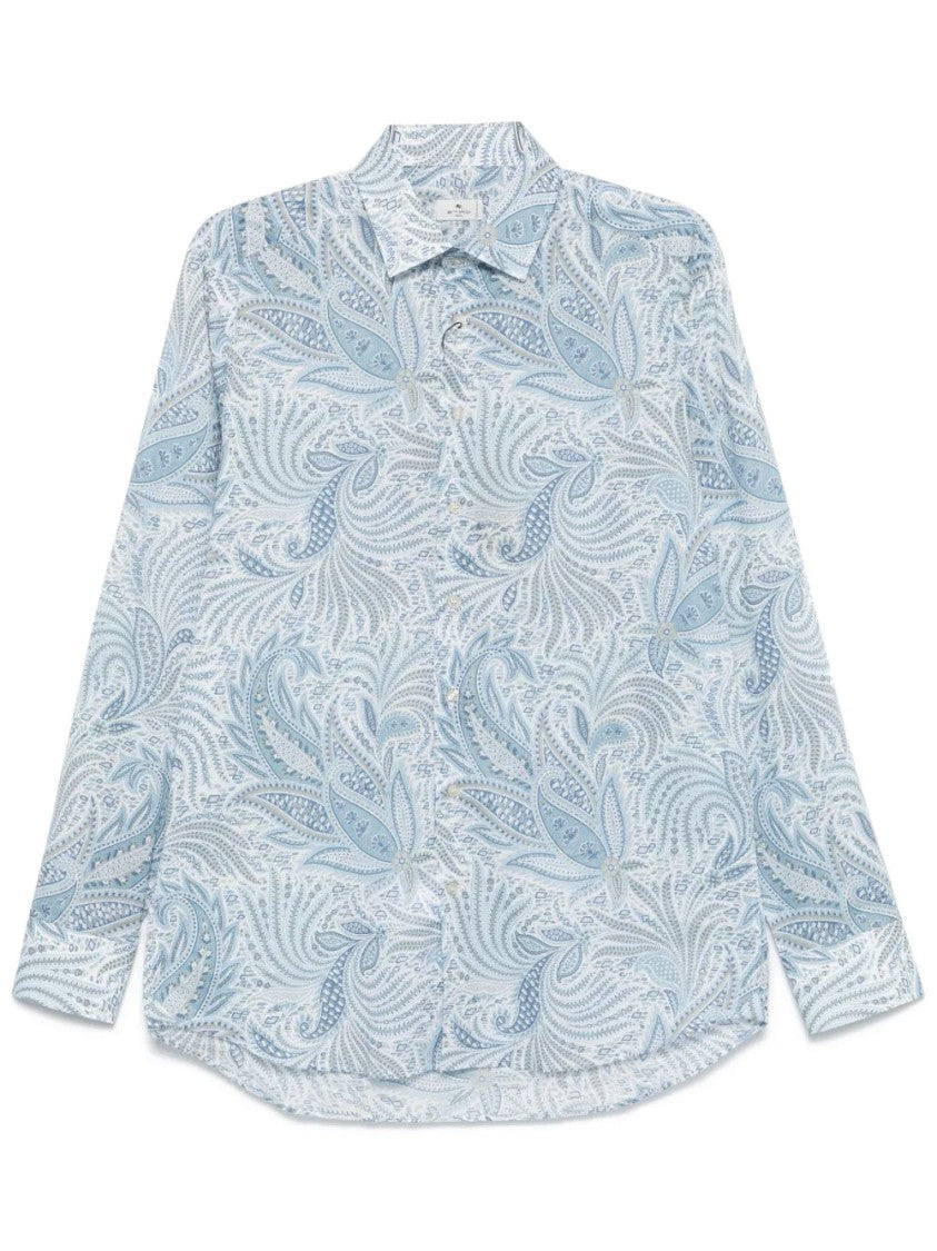Etro Intricate Paisley-Print Long Sleeve Shirt