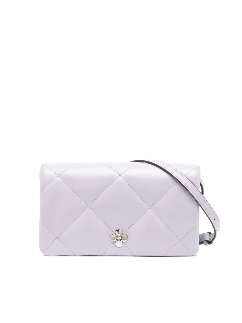 Tory Burch Kira Diamond Quilted Clover Logo Crossbody Bag