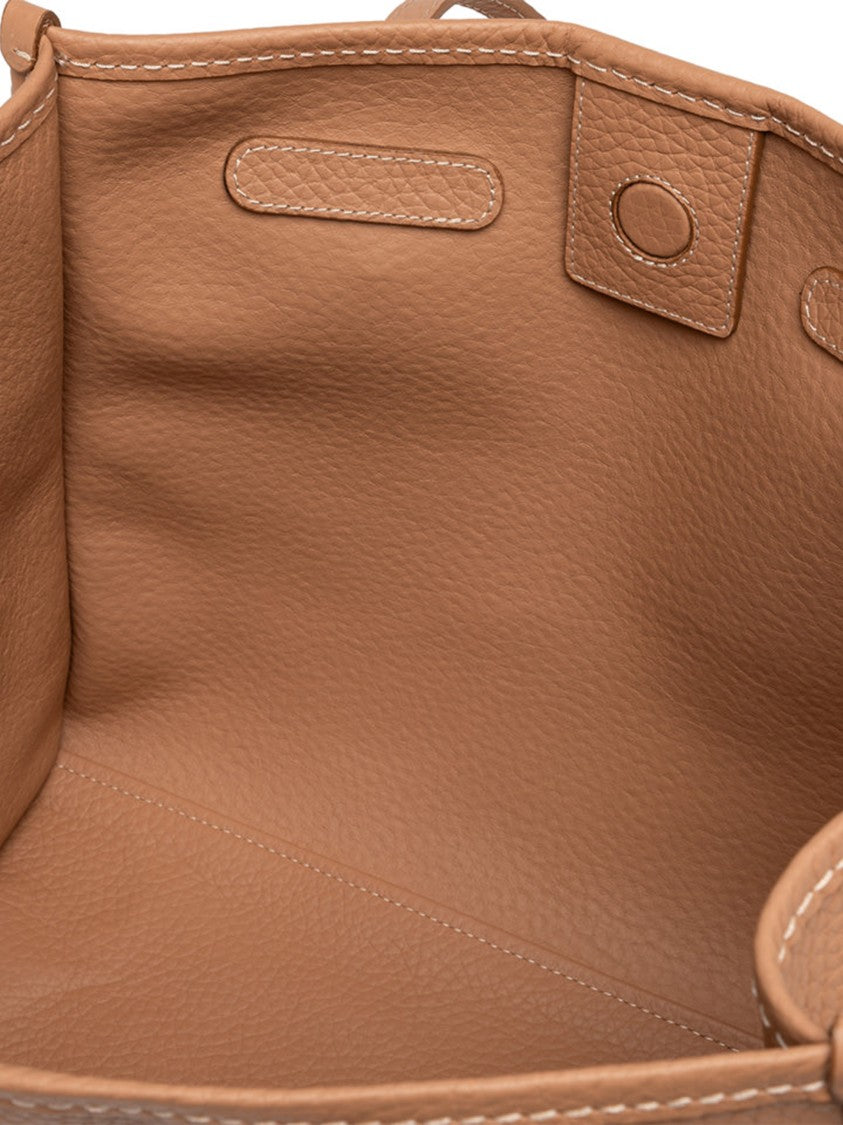 Gianni Chiarini Marcella Rectangular Brown Structured Leather Tote