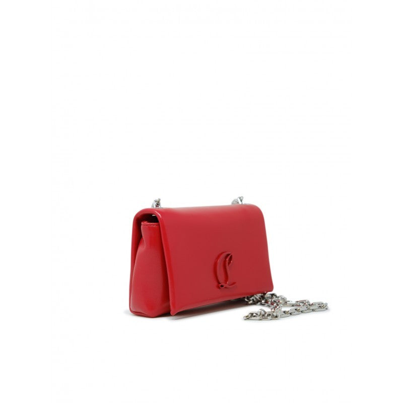 Christian Louboutin 3255276 R251 Red Leather Loubi54 Soft Pouch Bag