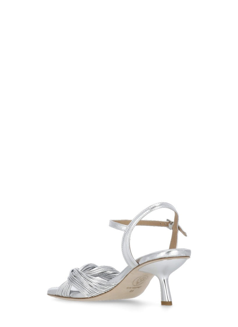Ash Silver Janis Leather Sandal
