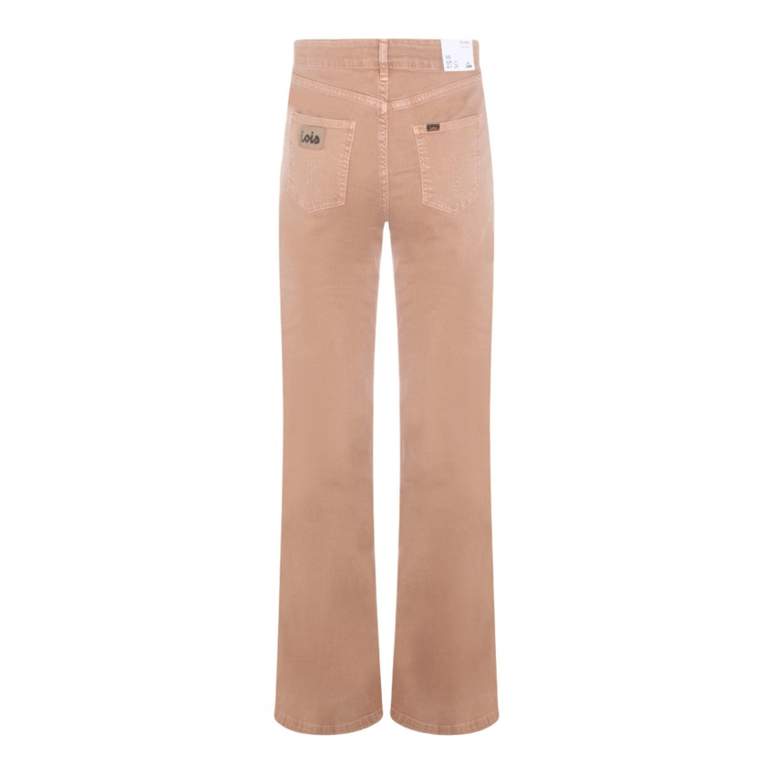 Lois Jeans High-Waisted Straight Leg Jeans With Flared Hem