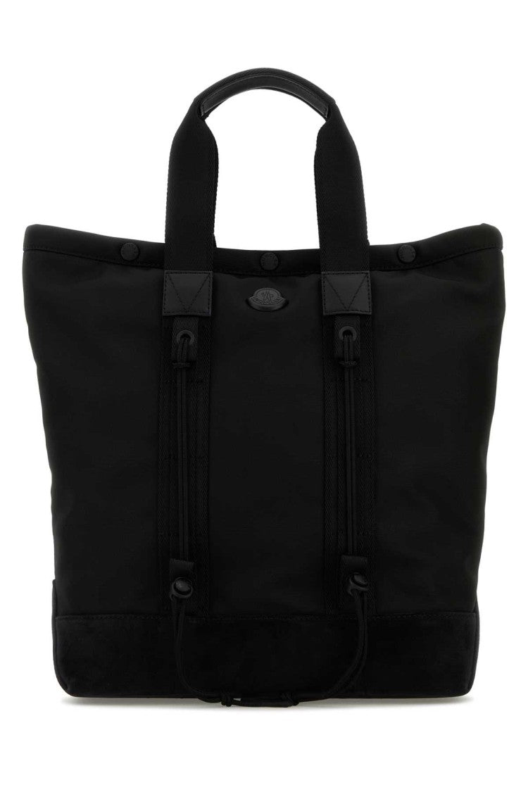 Moncler Black Canvas Shopping Bag