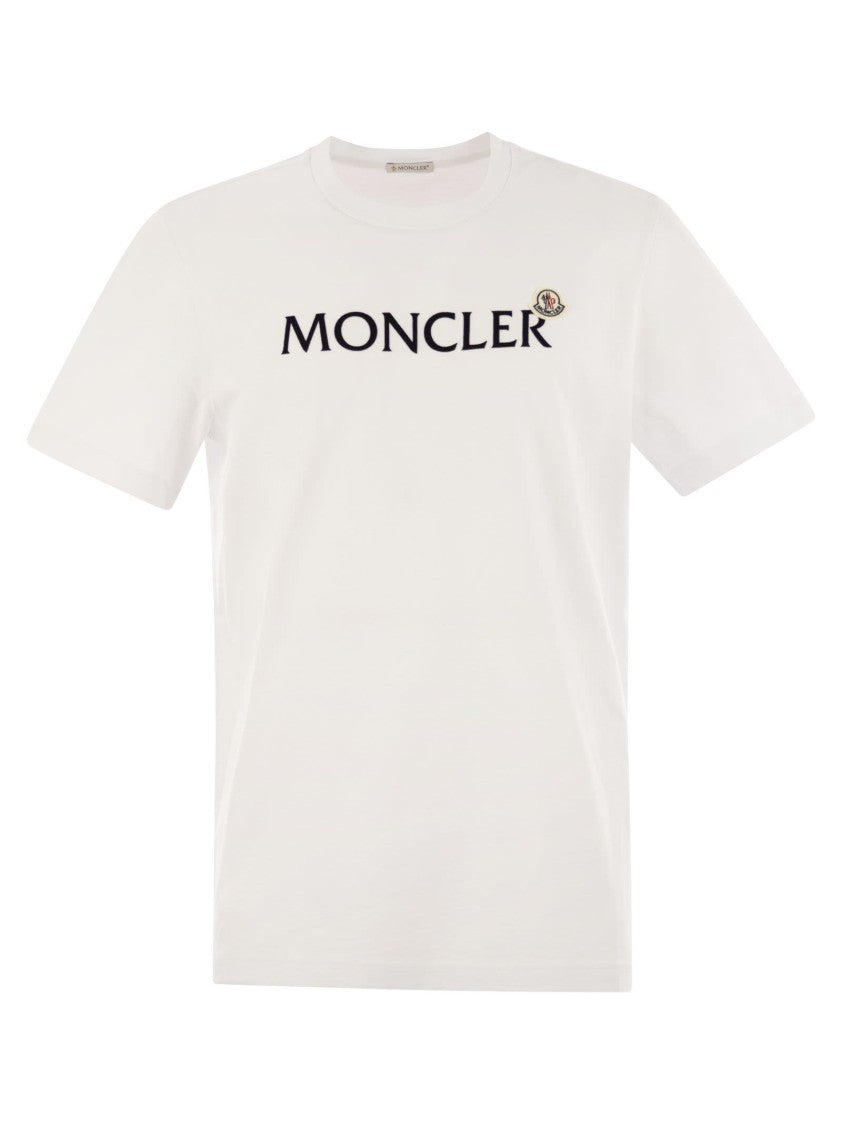 Moncler T-Shirt With Flocked Cotton Logo