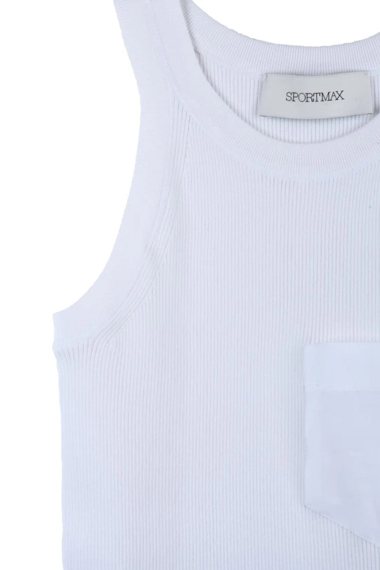 Sportmax Aia Viscose And Polyester Top - White