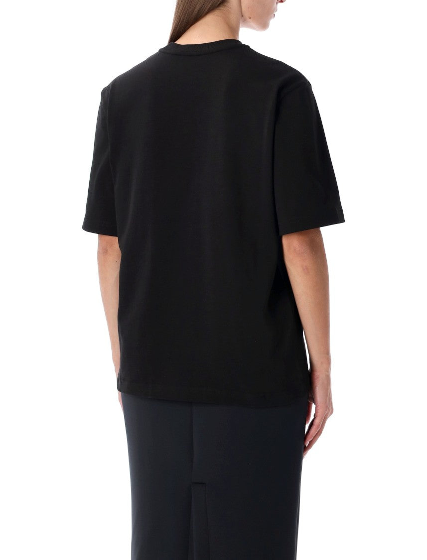 Moncler X Edward Enninful Relaxed Fit Black Cotton T-Shirt