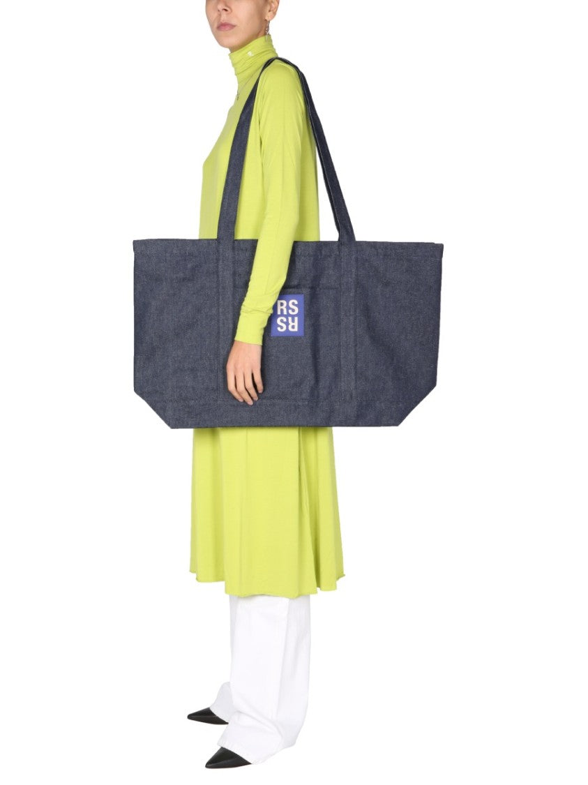 Raf Simons High Neck Jersey Midi Dress