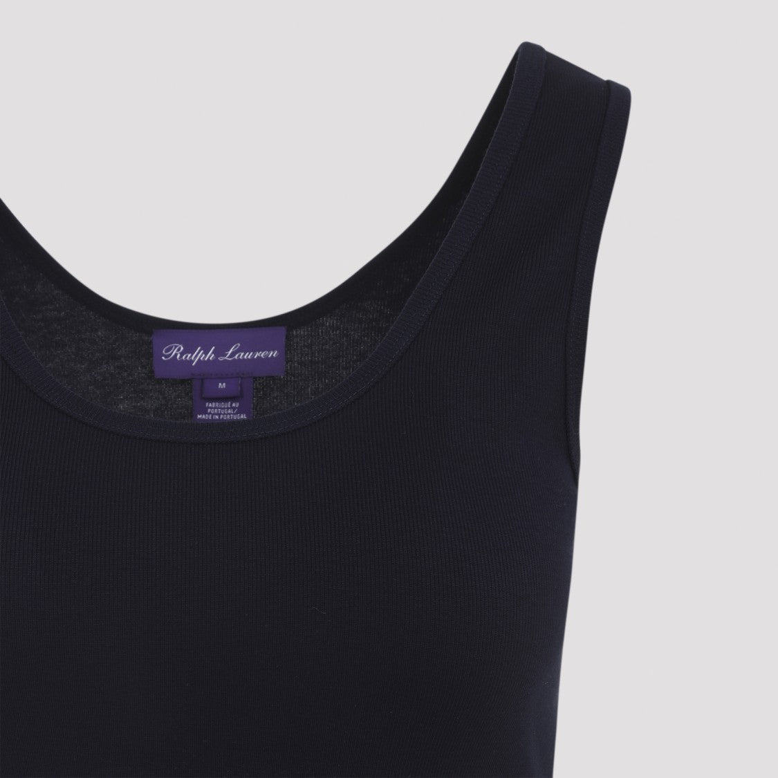 Polo Ralph Lauren Scoop Neck Fitted Sleeveless Top In Cotton-Modal Blend