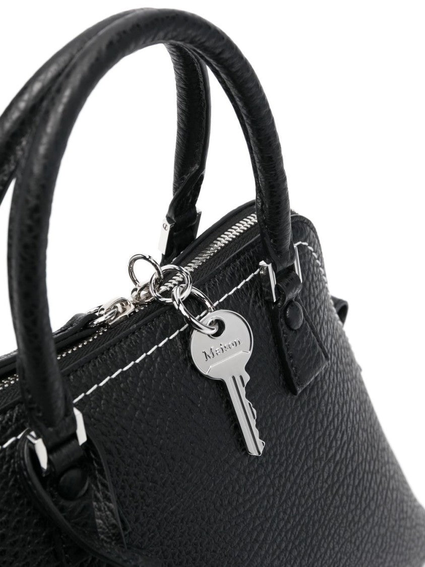 Maison Margiela Black Mini 5Ac Classique Handbag