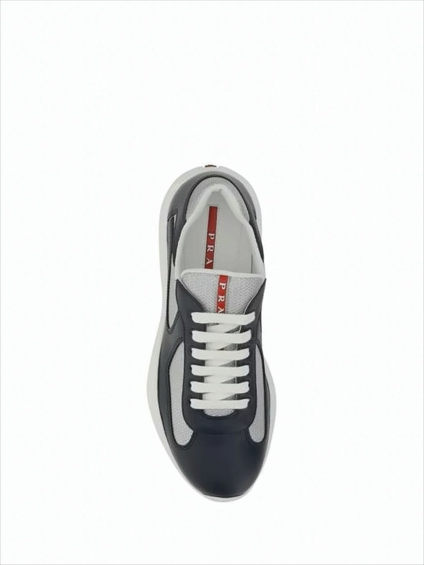 Prada Low-Top Sneakers With Smooth Leather