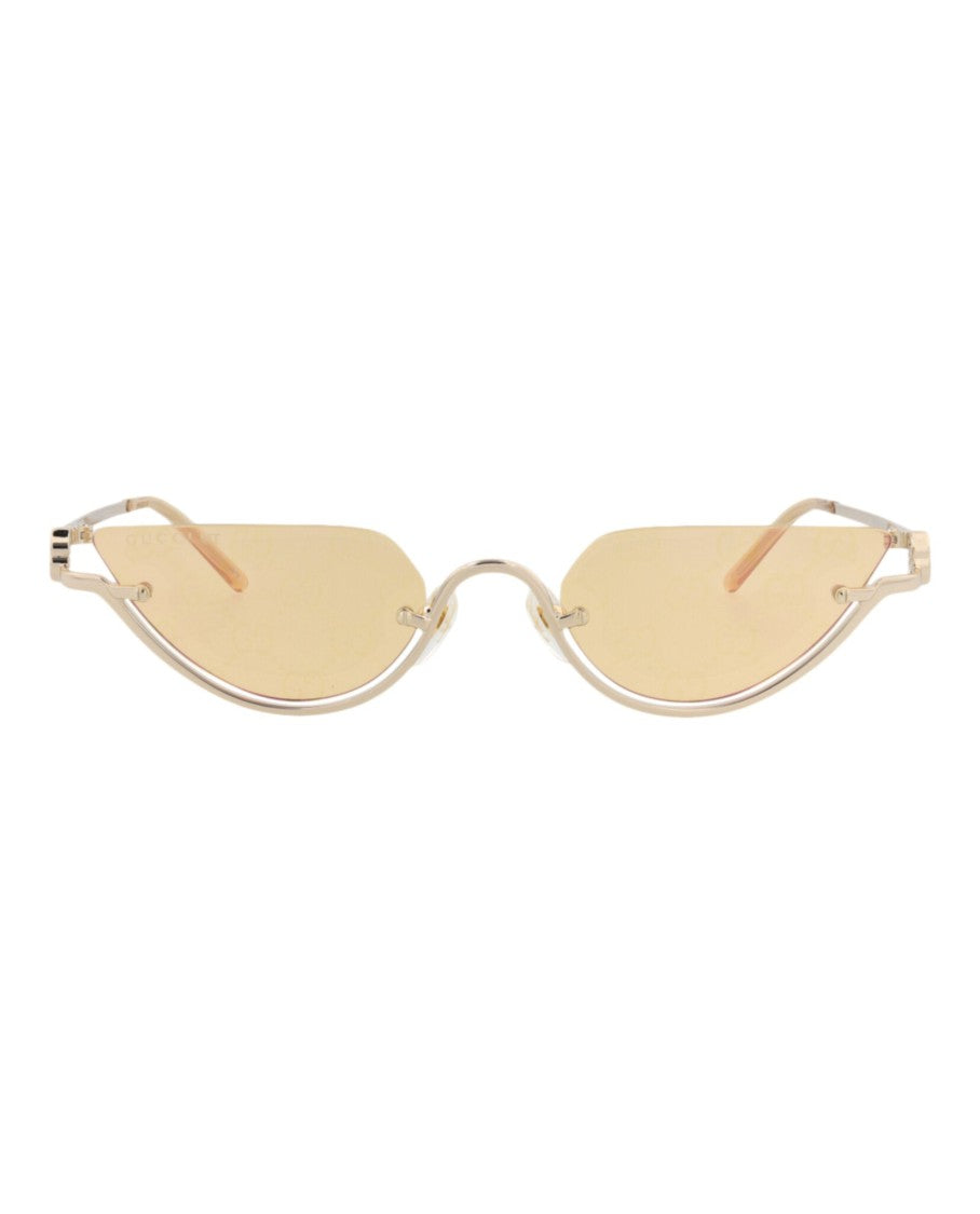 Gucci Cat Eye-Frame Metal Sunglasses