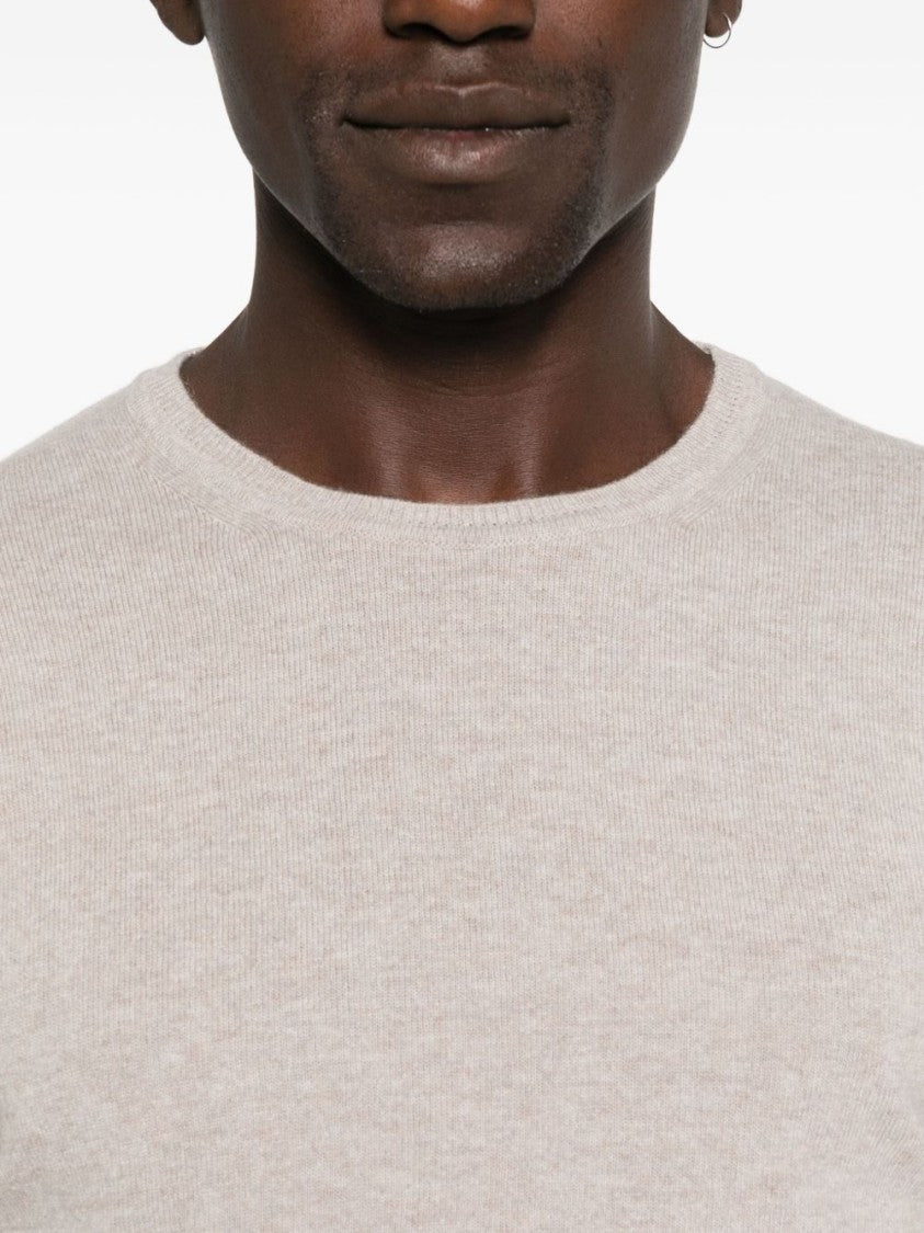 Daniele Fiesoli Wool-Cashmere Blend Gray Sweater