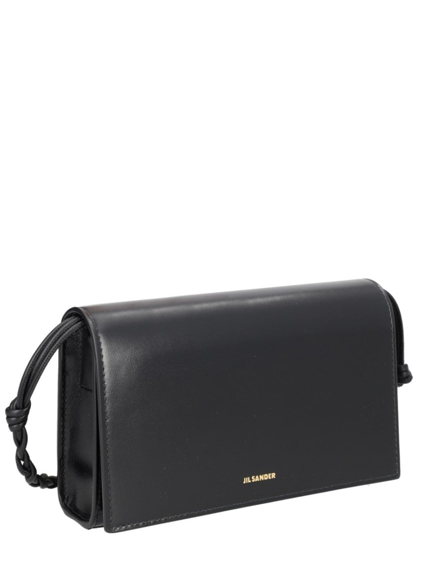 Jil Sander Tangle Rectangular Flap Leather Wallet