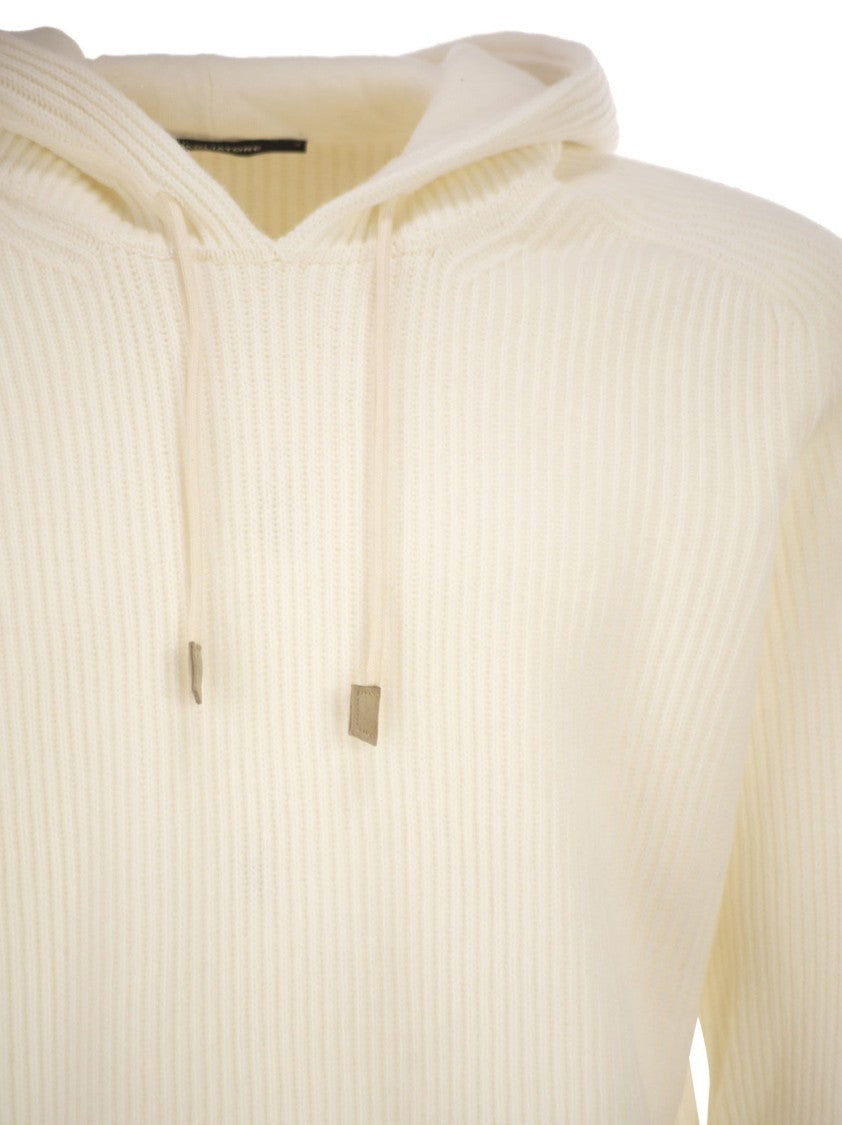 Tagliatore Hunter - Ribbed Jumper With Hood