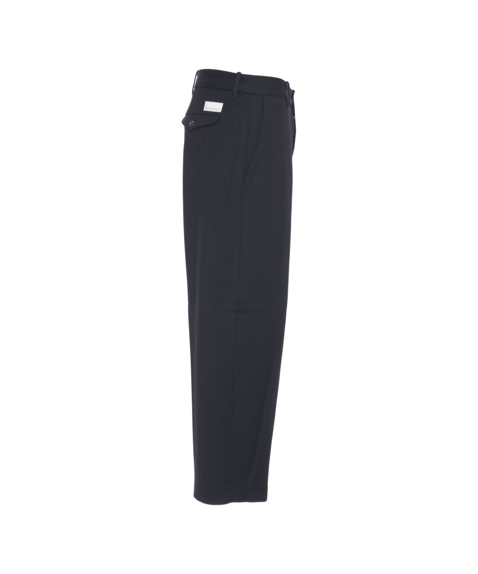 Nine In The Morning Tailored Wool Trousers With Straight Leg Design