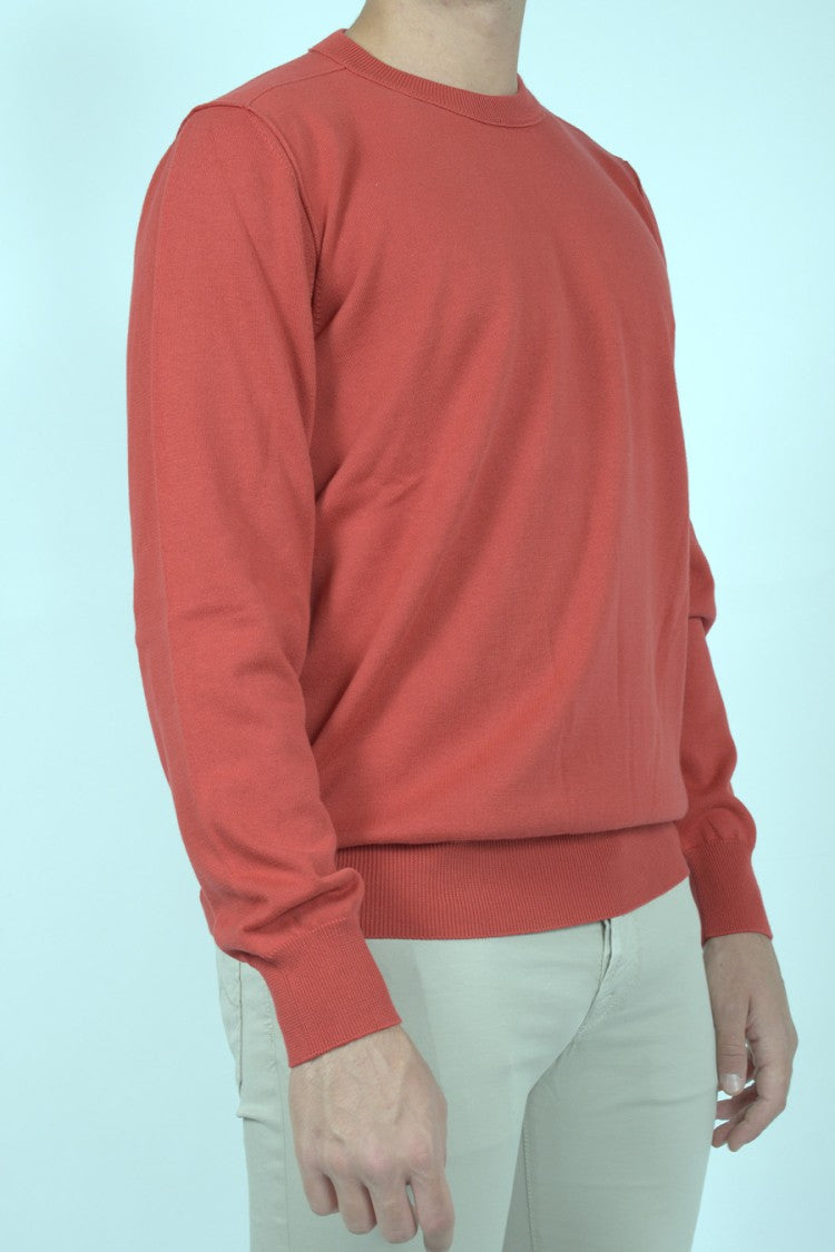 Stone Island Coral Sleeve Badge Crew-Neck Cotton Sweater