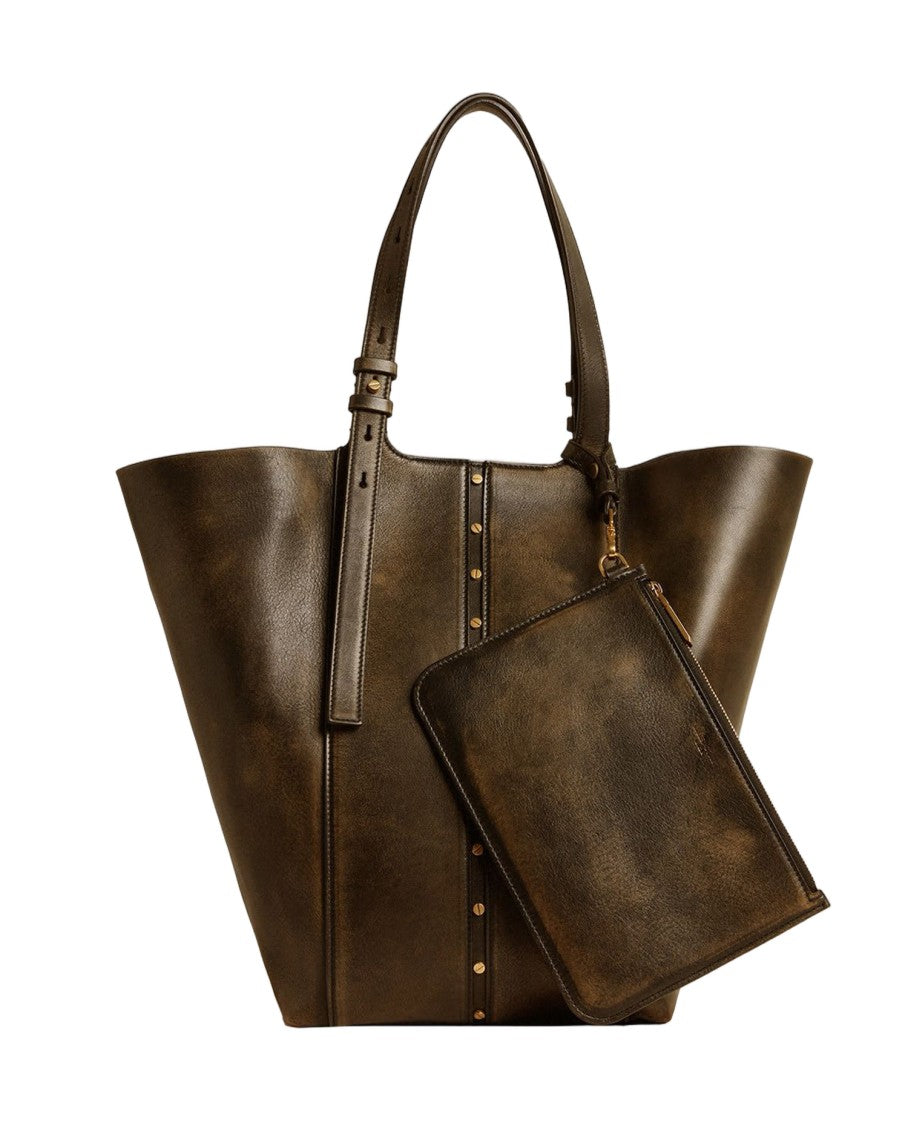 Golden Goose Vintage Shopping Bag Metal Details