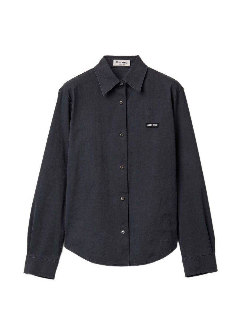 Miu Miu Classic Patch Button-Down Shirt