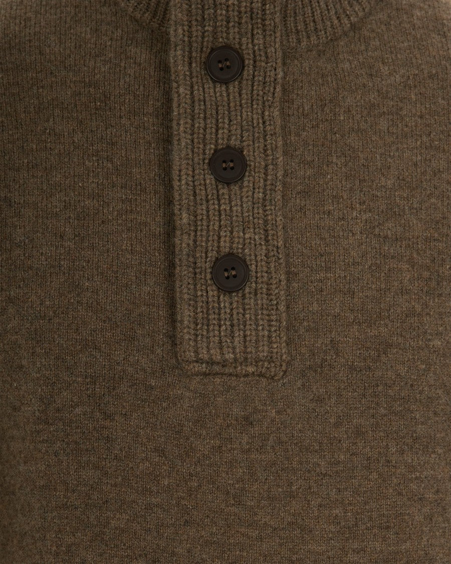 Barbour Brown Essential Patch Sweater