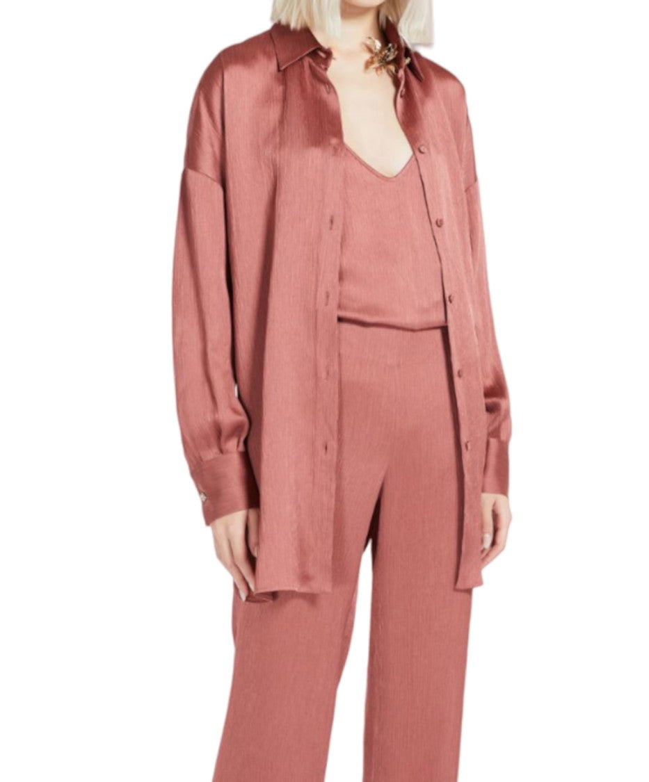 Max Mara Textured Brown Sleeveless Top