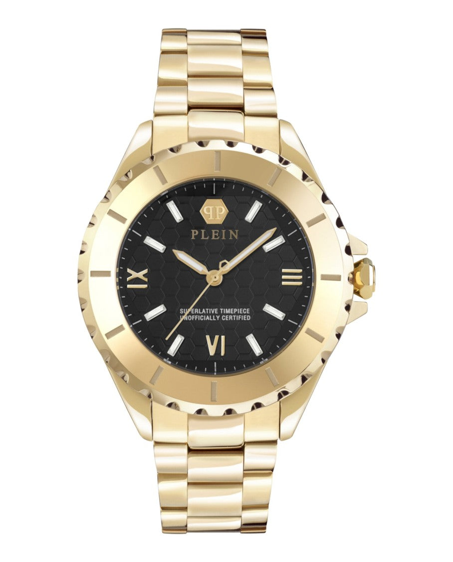Philipp Plein Plein Heaven Bracelet Watch With Black Guilloche Dial