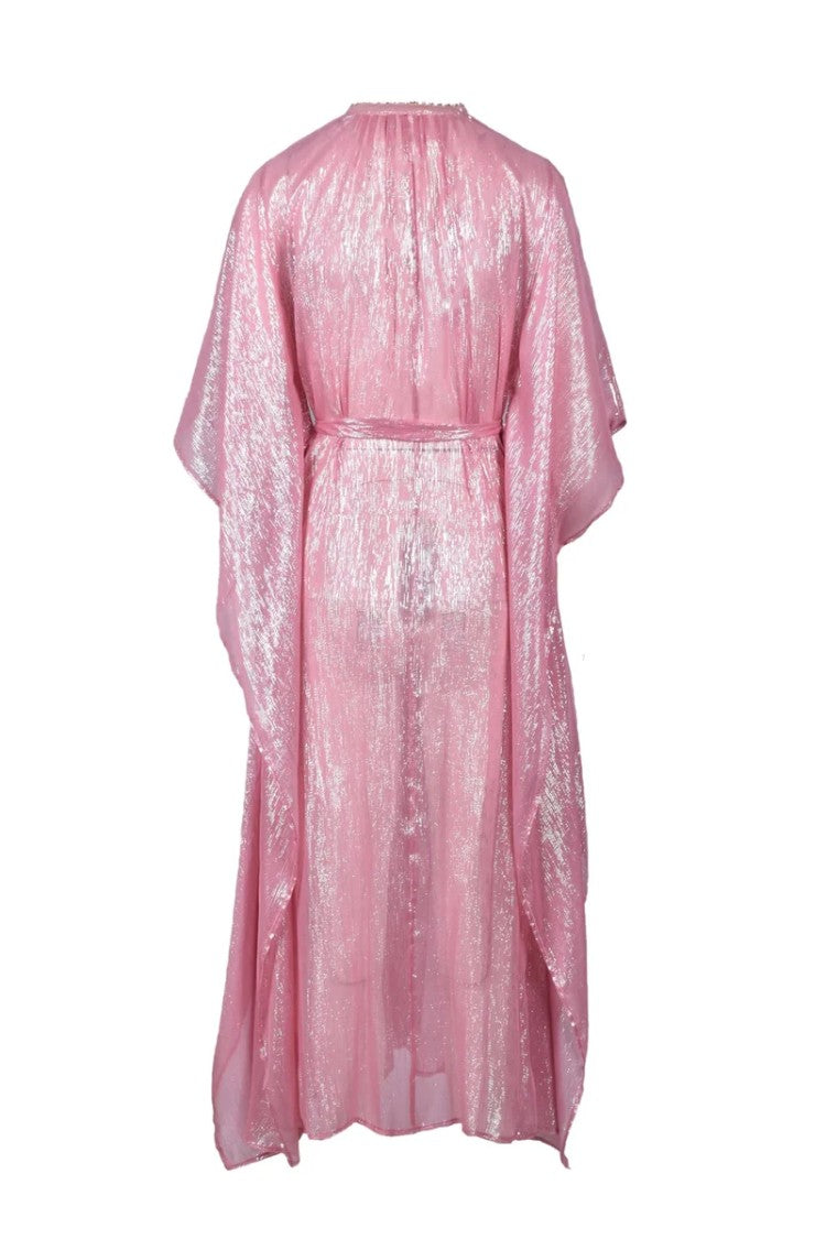 Forte Forte Laminated Chiffon Coat - Pink