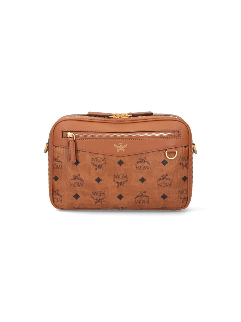 Mcm "Diamond" Shoulder Bag, In Brown "Visetos"