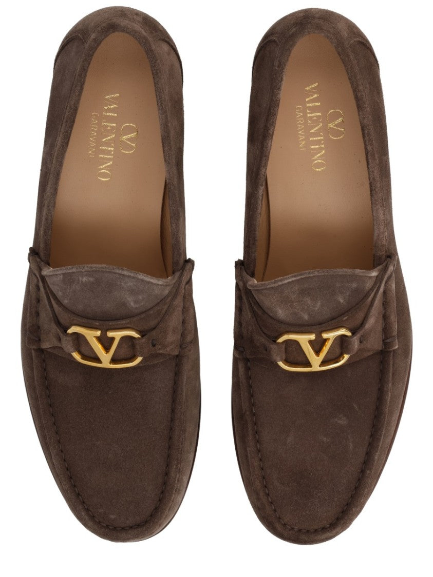 Valentino Garavani Vlogo Signature Stitched Leather Loafers