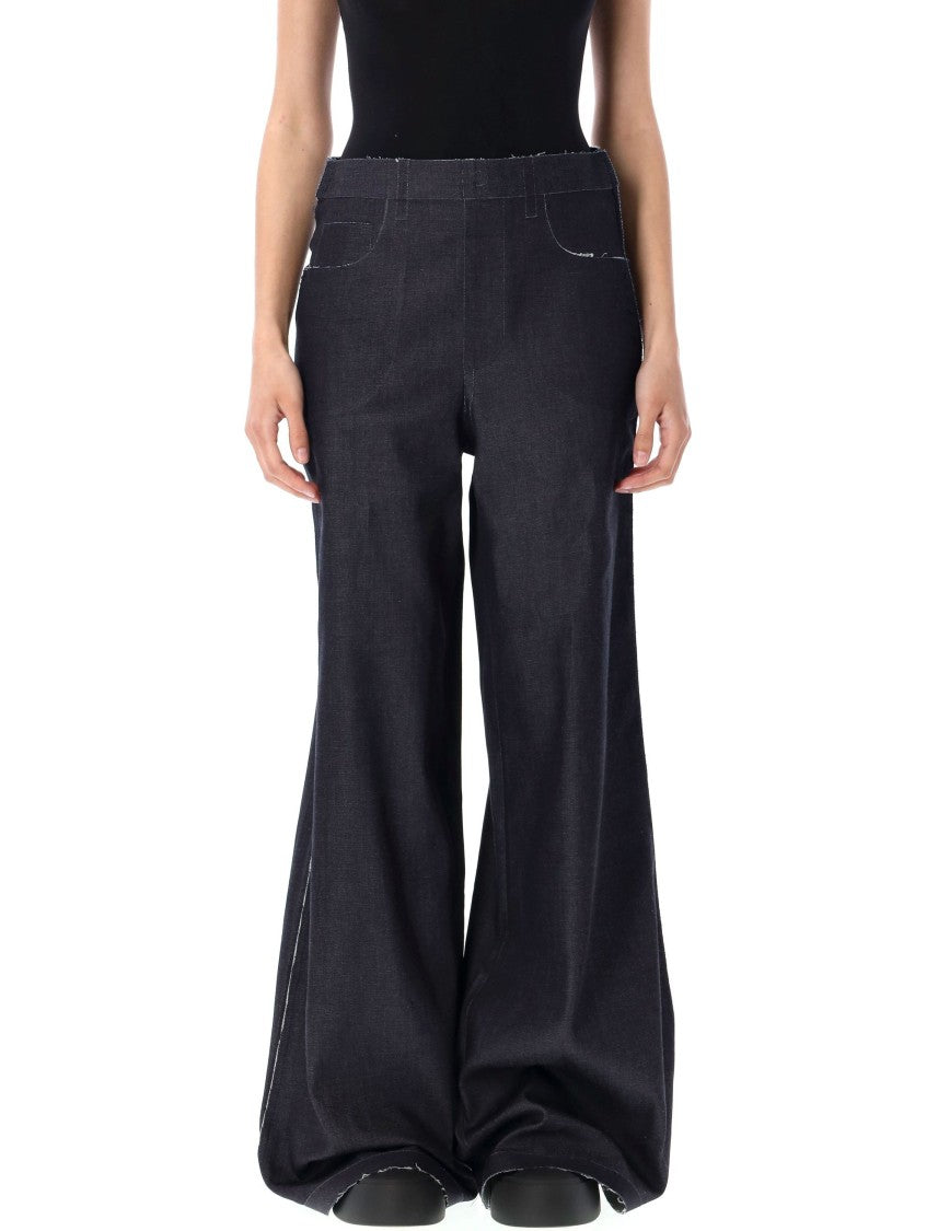 Marni Wide-Leg Denim Pants With High Waist