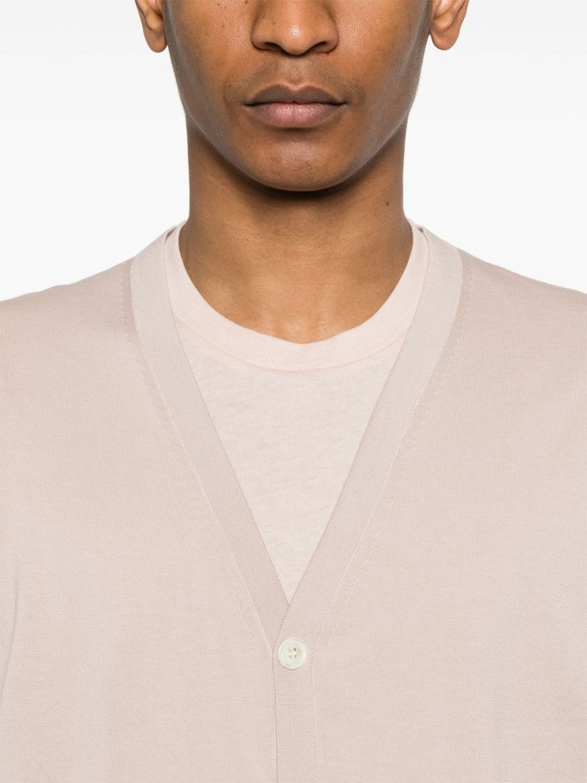 Drumohr V-Neck Ribbed Cotton Vest