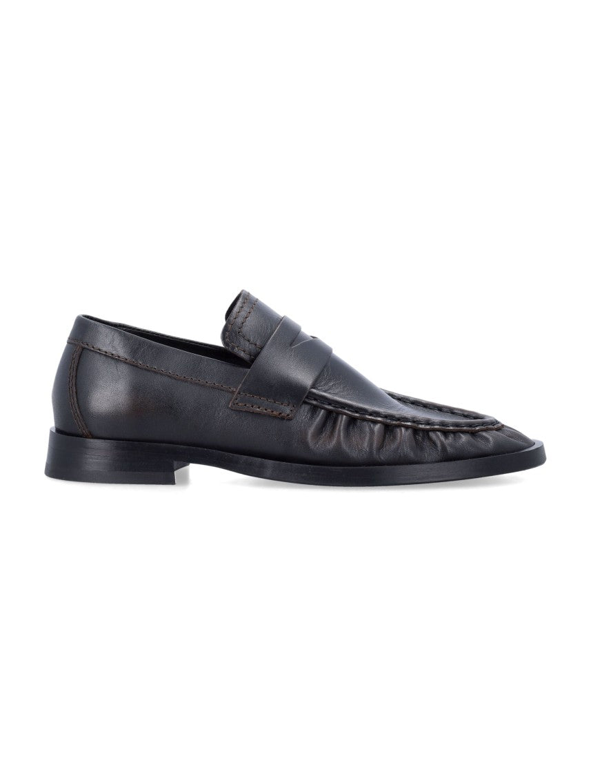 Miista Zita Brown Leather Loafers