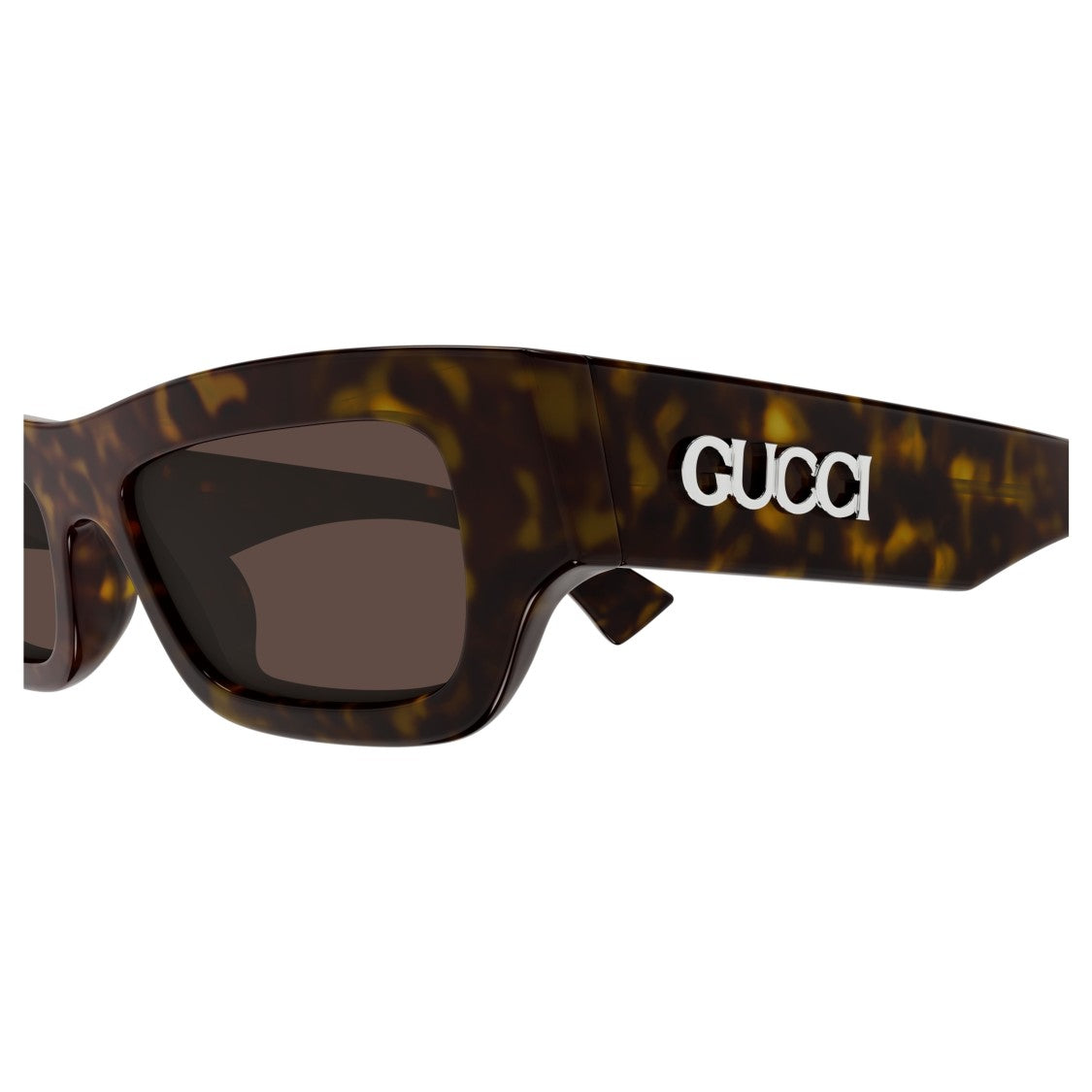 Gucci Gg1839s Rectangular Tortoiseshell Acetate Sunglasses