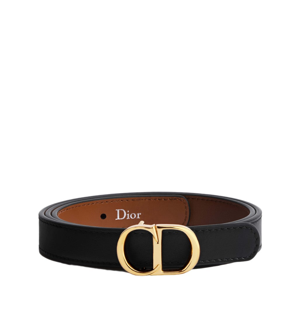 Christian Dior Signature Leather Cd Buckle Belt