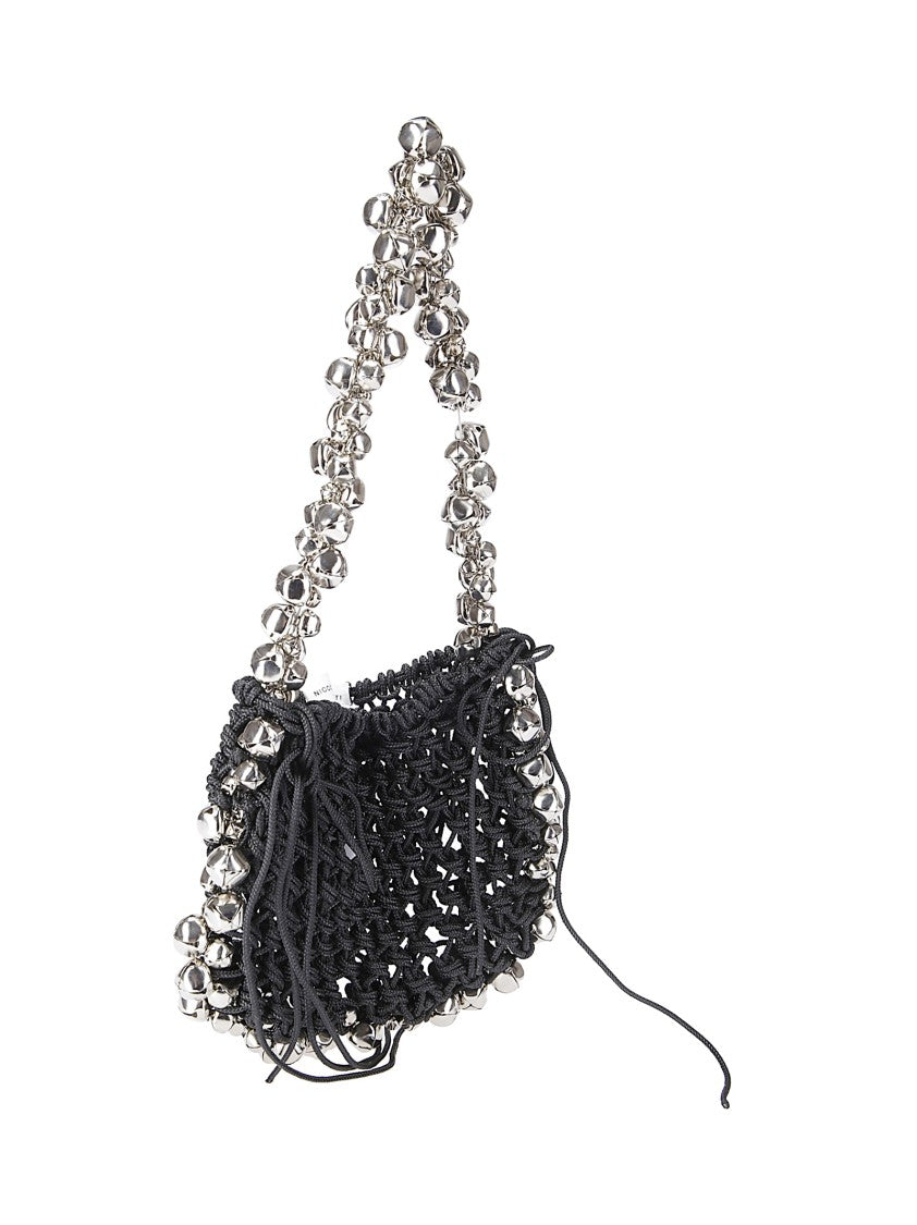 Niccolò Pasqualetti Woven Black Nylon Minibag