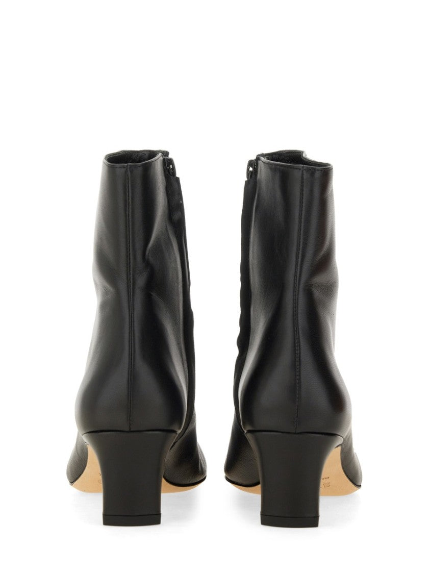 Staud Ankle Boot With Pointed Toe And Kitten Heel