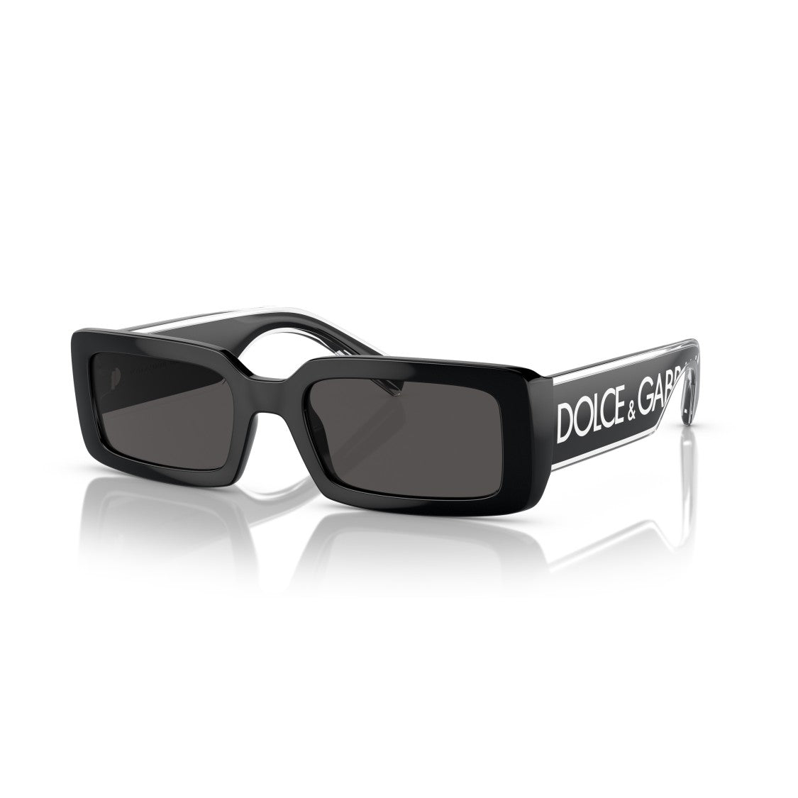 Dolce & Gabbana 0Dg6187 Rectangular Black Sunglasses