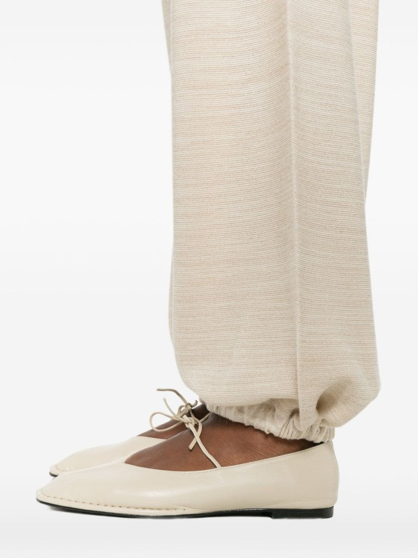 Fabiana Filippi Wide-Leg Trousers With Gathered Elastic Hem
