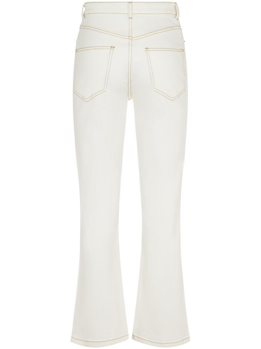 Tory Burch Cropped Flare Jeans