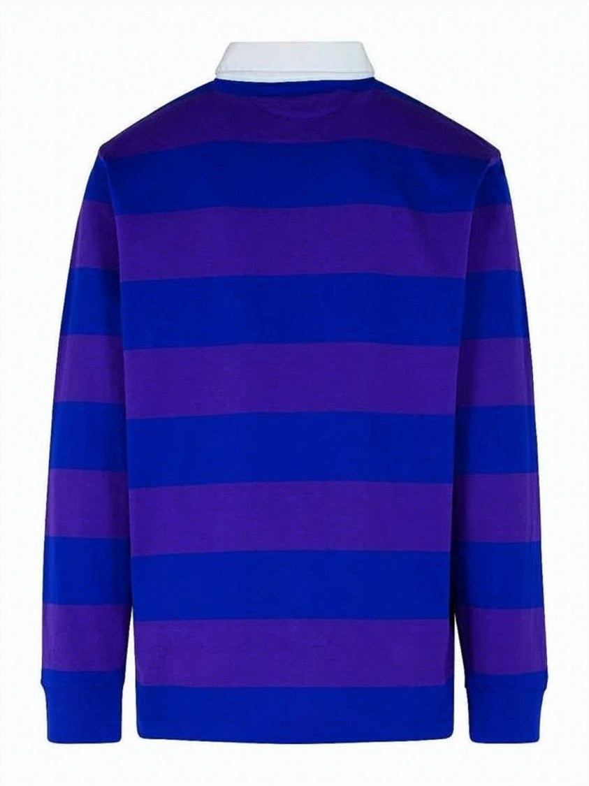 Polo Ralph Lauren Iconic Rugby Shirt With Bold Stripes And Classic Collar