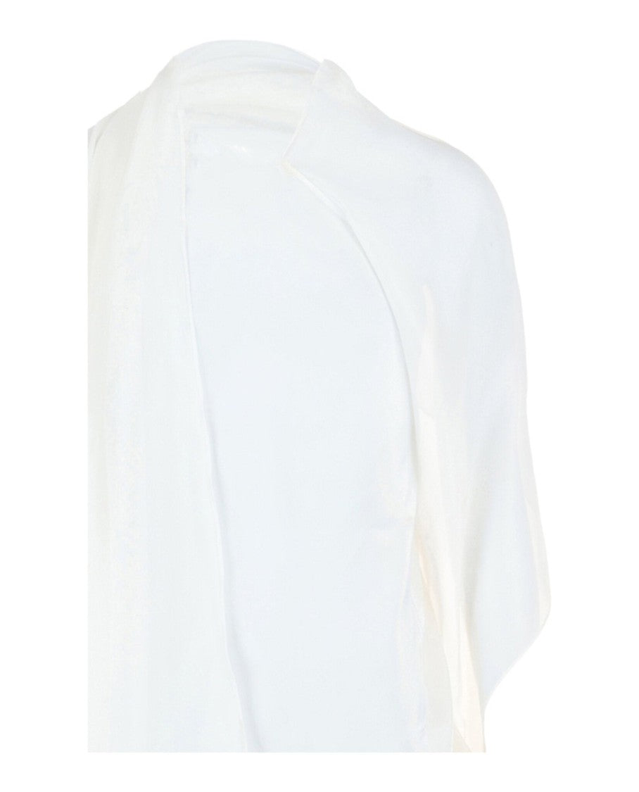 Ferragamo Asymmetrical Shawl Blouse