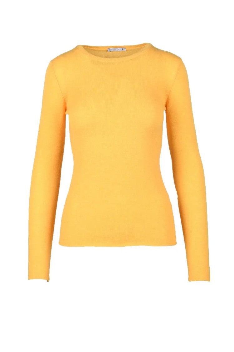 Mathilde Plume Cashmere Sweater - Yellow