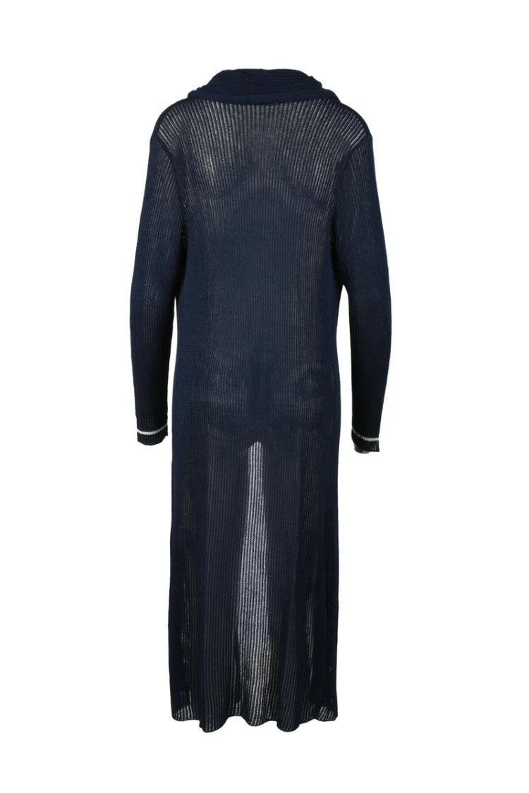 Rocco Ragni Lurex Cardigan - Blue