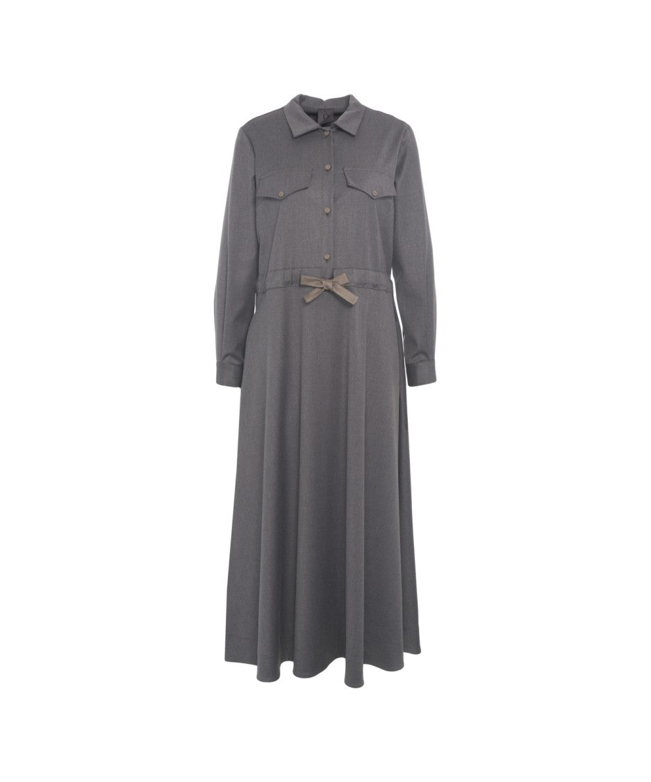 Oblo Unique Midi Dress With Bow Detail