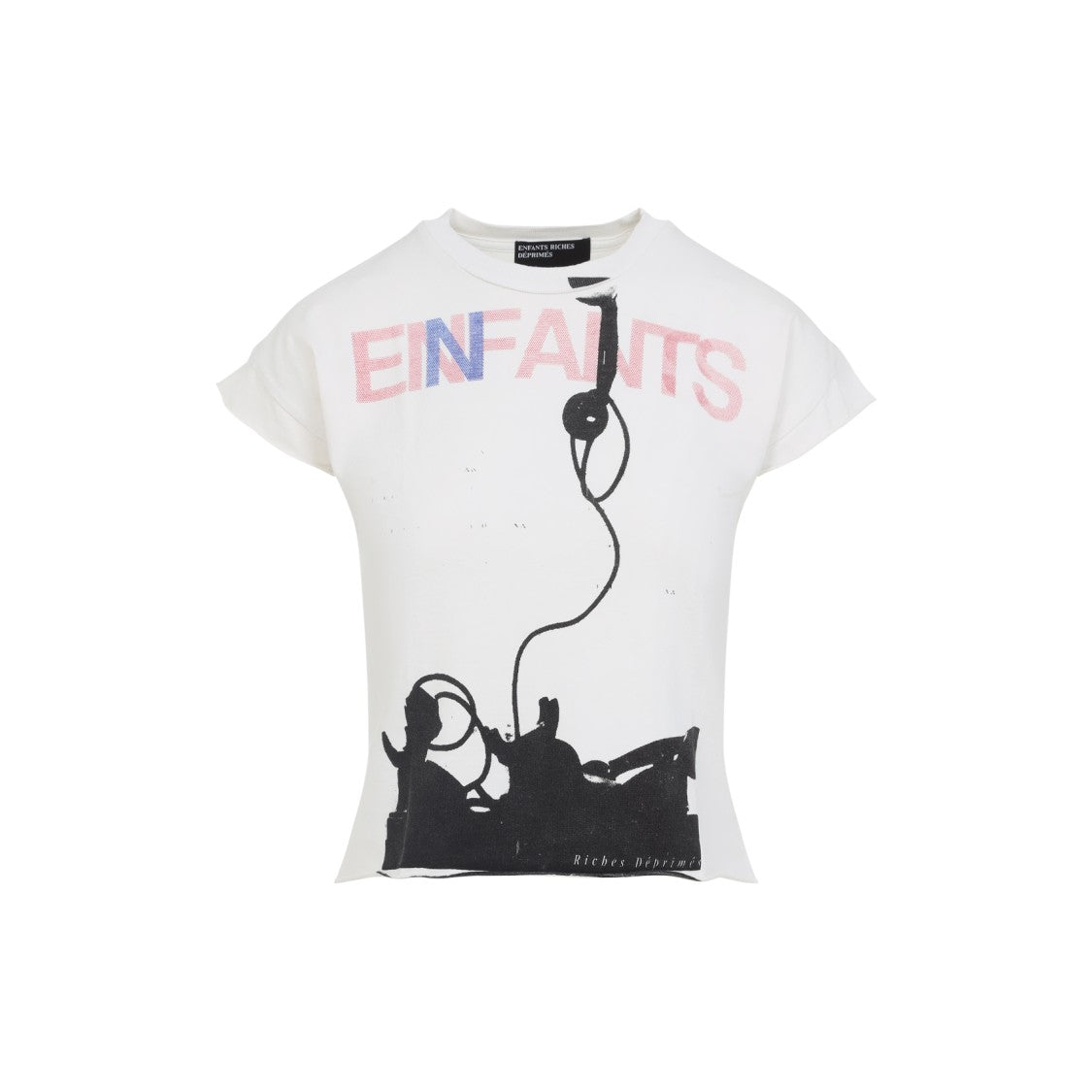 Enfants Riches Déprimés Graphic Print White T-Shirt With Relaxed Fit
