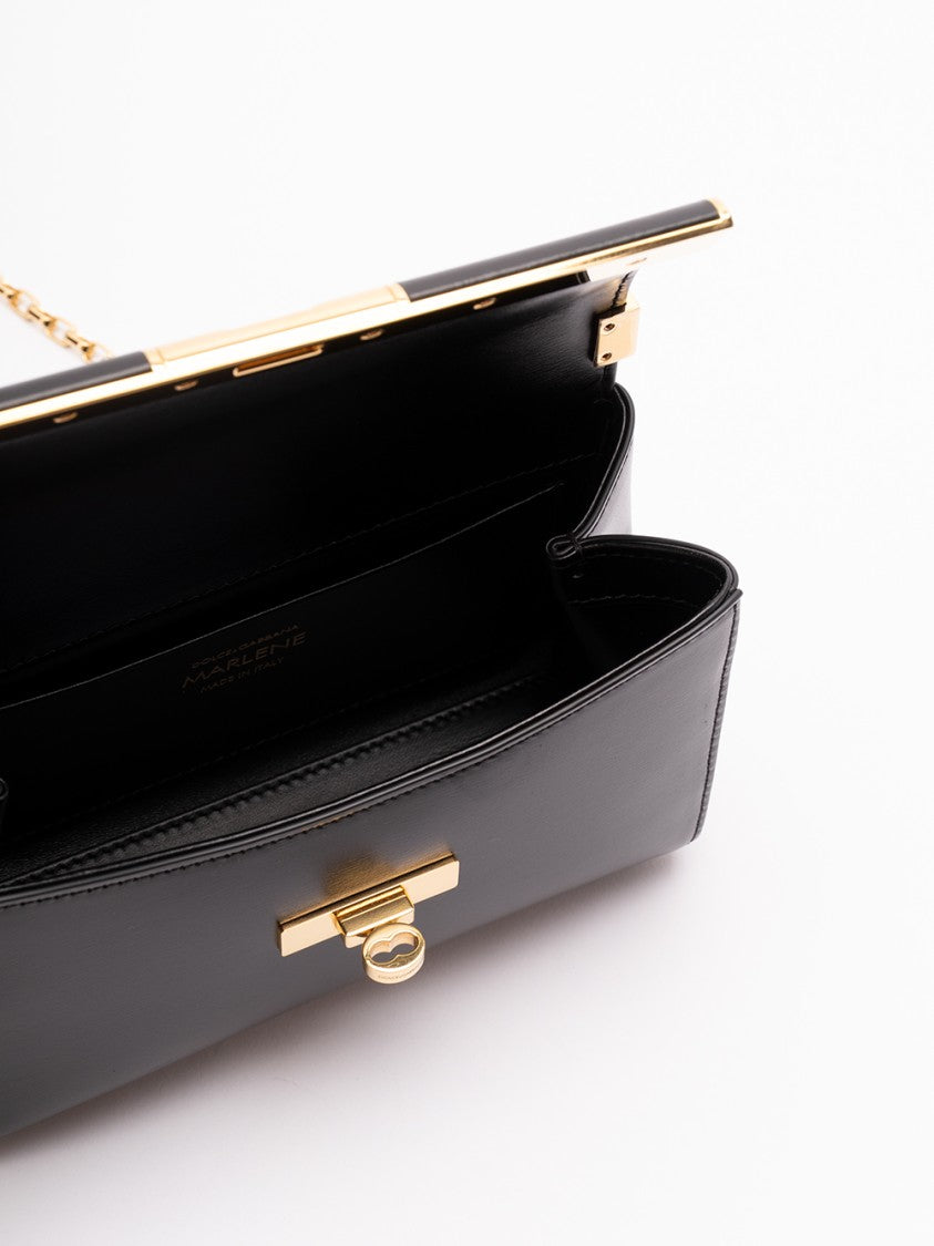 Dolce & Gabbana Structured Calf Leather Mini Bag