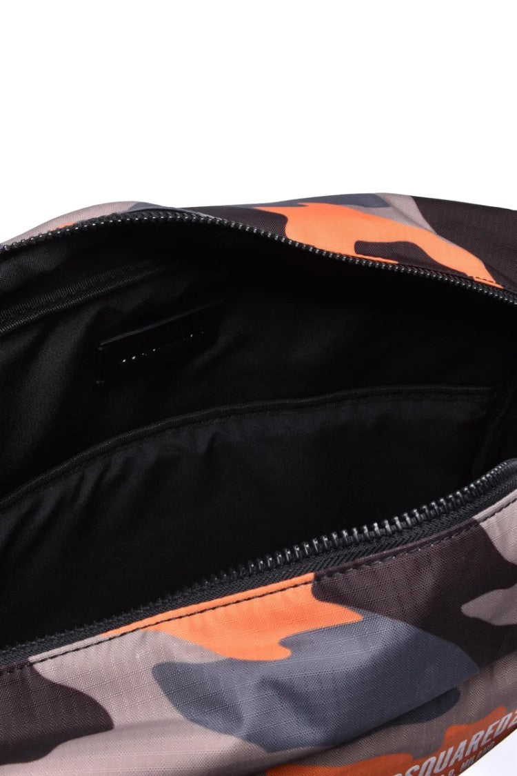 Dsquared2 Nylon Briefcase - Orange/Brown