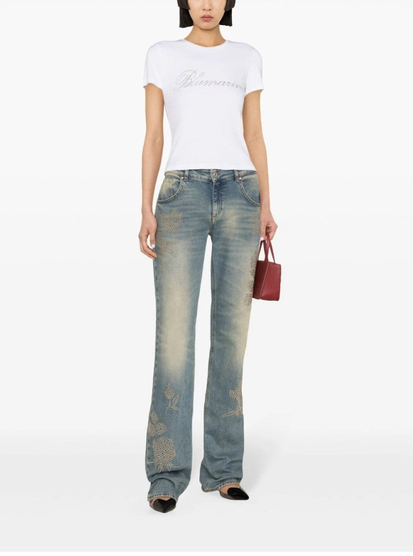 Blumarine White T-Shirt Logo