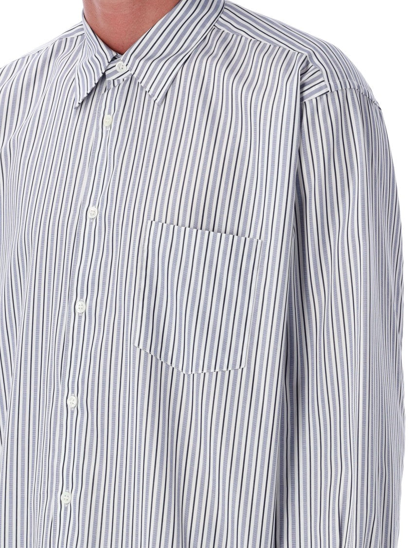 Comme Des Garçons Striped Cotton Shirt