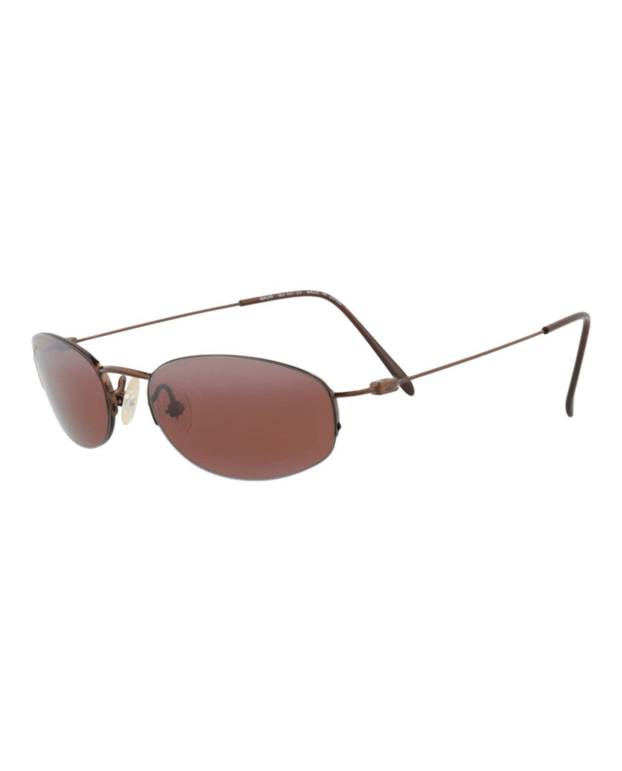 Maui Jim Round-Frame Titanium Alloy Sunglasses